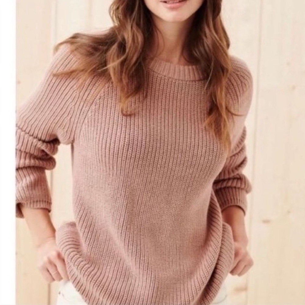 Jenni kayne cotton fisherman sweater